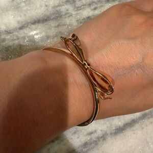 Kate Spade Elegant Rose Gold Bow Bracelet